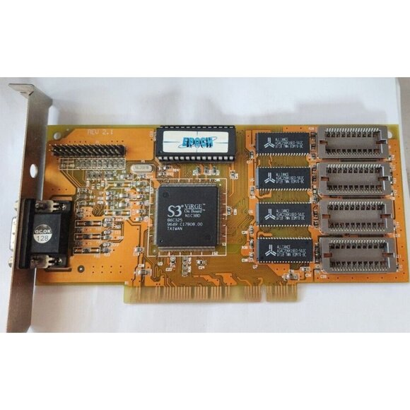 PCI Video card S3 ViRGE BNX 8400-00-00 Epoch Rev 2.1VGA - Picture 1 of 16